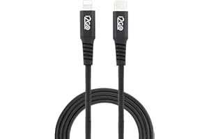 Cabo IPhone/Lightning + USB-C I2GO Certificado MFi 2m 3A Nylon Trançado Preto - I2GO PRO