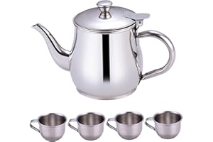 Kids Tea Set, Stainless Steel Teapot, Children Tea Set, Mini, Toy, Kids Teapot, for, Camping