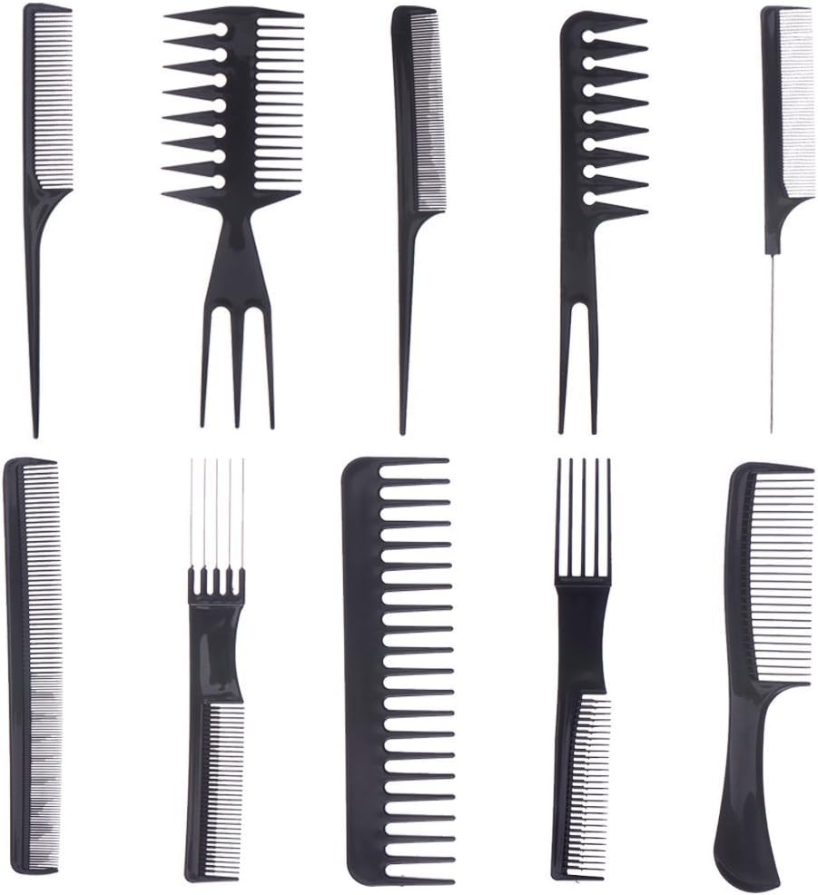 G for U Lot de 10 peignes professionnels pour coiffeur et barbier Qualité salon