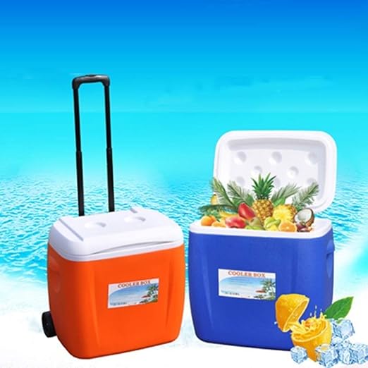 Caja más fresca Con Las Ruedas, Eléctrica 38L De La Caja Portátil ...