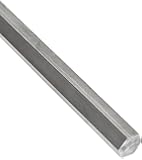 304 Stainless Steel Hex Bar, Unpolished (Mill) Finish, Annealed, Precision Tolerance, Inch, ASTM A276