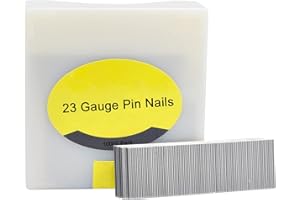 ANRANMM Headless Pins Nails 23 Gauge Pin 1/2 Inch Length Stainless Steel Brad Nails with Gift Box for Molding Cabinetry Building Assembly, 10000 Pieces