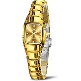 OLEVS Watches for Women Small Square Face Ladies Watches Waterproof Tungsten Steel Dainty Dress Rectangle Female Womens Wrist Watches for Small Wrists Gold/Silver/Black/Rose Gold