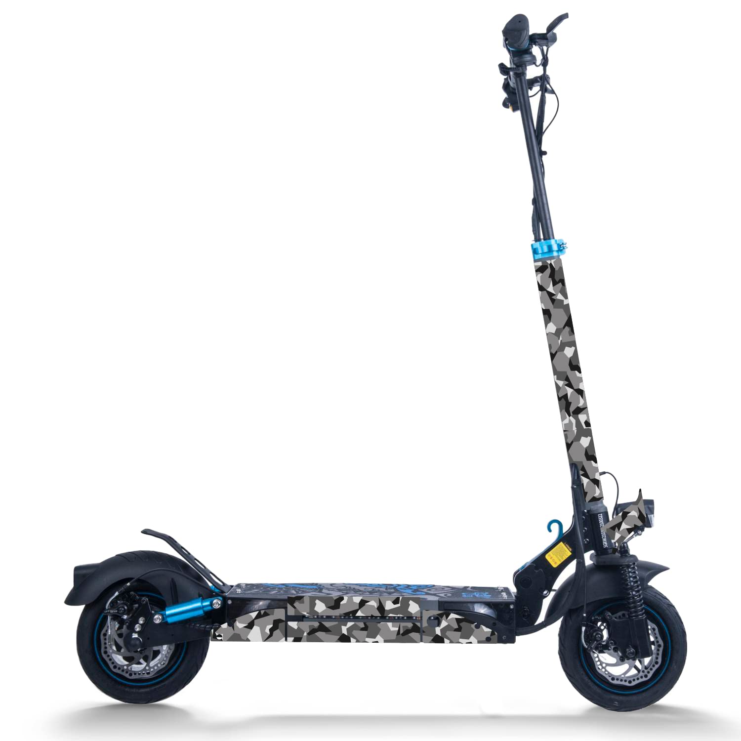 STYLISH SCOOTERS Unisex Youth Black Camo Vinyl Electric Scooter Colorful Universal