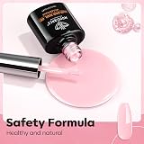 Modelones 8-in-One Pink Gel Builder 15ml Nail Strengthener Base Coat view 4