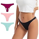 Boletochic Women's Seamless Underwear Thong, Invisible G-Strings Panties Breathable T-Back Stretch Underwear for Women