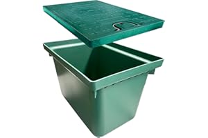 Natotela 24x16x16in Underground Splice Boxes W/Solid Handle Inspection Cover Deep Enclosure Plastic Precast Pull Distribution
