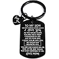 To My Man Keychain Valentines Gifts: key chains for Men Son Him Birthday Anniversary
