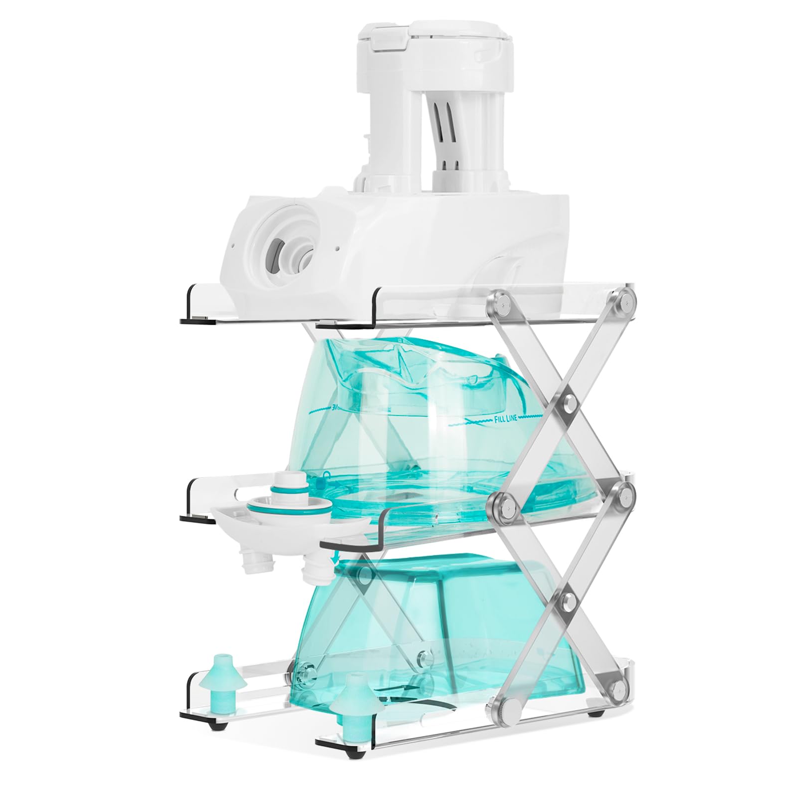 Photo 1 of **sold for parts only** SDSNTE Countertop Caddy–3-Tier Collapsible Storage Organizer Compatible with Navage Nasal Irrigation System, Nasal Care Accessories Organizer(Caddy Only)