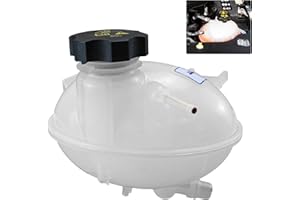 PPNZQAUT 68289857AA Engine Coolant Reservoir Tank with Cap Compatible with 2017 - 2022 Jeep Compass, 2015 - 2018 Jeep Renegade, 2016 - 2018 Fiat 500X | Overflow Tank Replaces# 603-841, 68327756AA