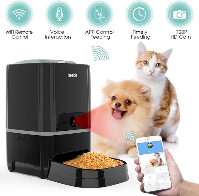 Automatic pet feeder with phone app Outlet
