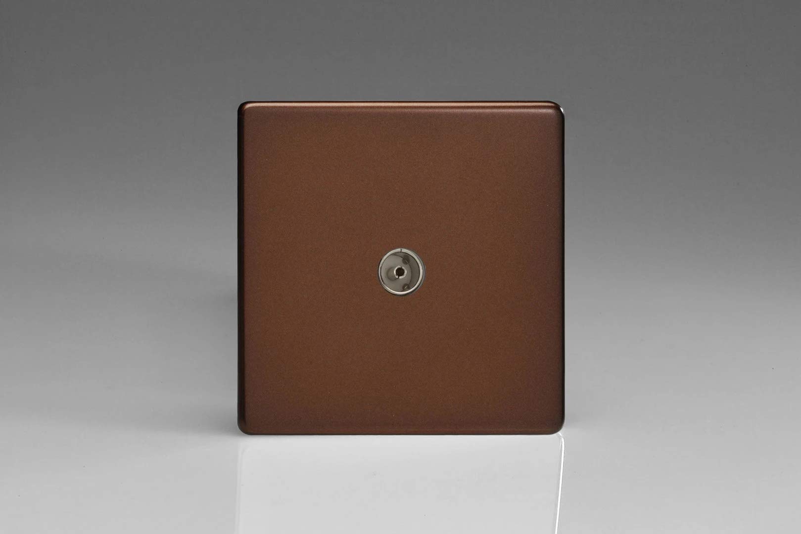 Varilight XDM8S Mocha Screwless 1 Gang TV Socket Co-Axial