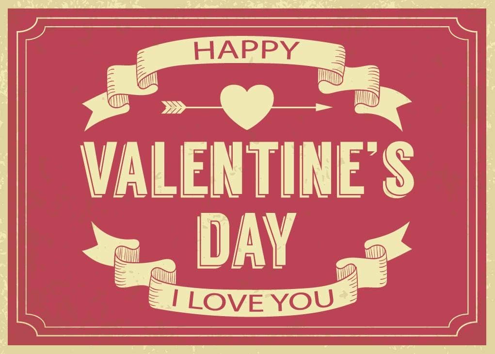 ビンテージ バレンタイン 内側にメッセージ入り パーソナライズ バレンタインカード メッセージとメールで手書き グリーティングカード 文房具 オフィス用品 Amazon