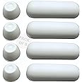 Gadgetime USA Toilet Seat Bumper Kit - Toilet Seat Risers & Toilet Cover Bumpers with Rubber Adhesive Pads - Bidet Compatible Toilet Seat Accessories for Cushioning & Protection - Pack of 4