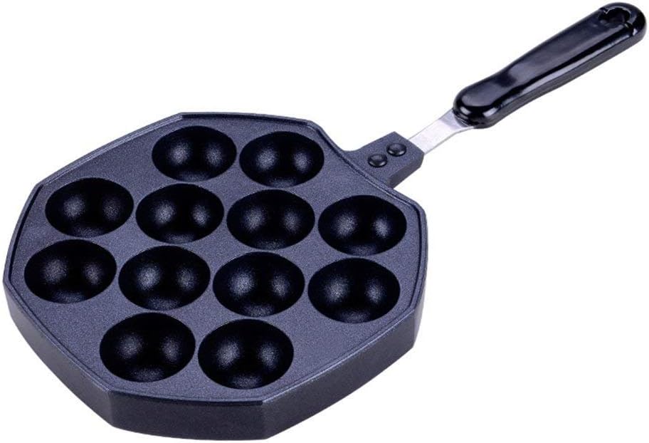 MyLifeUNIT Japanese Takoyaki Pan, Aluminum Nonstick Takoyaki Maker, 12