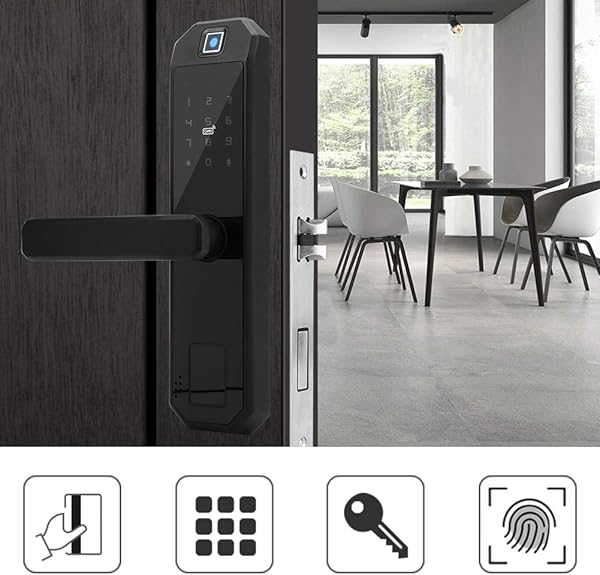 Fingerabdruck Trschloss Elektronisches Trschloss des Digitalen Fingerabdrucks fr Intelligentes Diebstahlsicherung Schloss fr Schlafzimmer Zugang