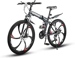 PanAme 26 Inch Adult Folding Bikes/Mountain