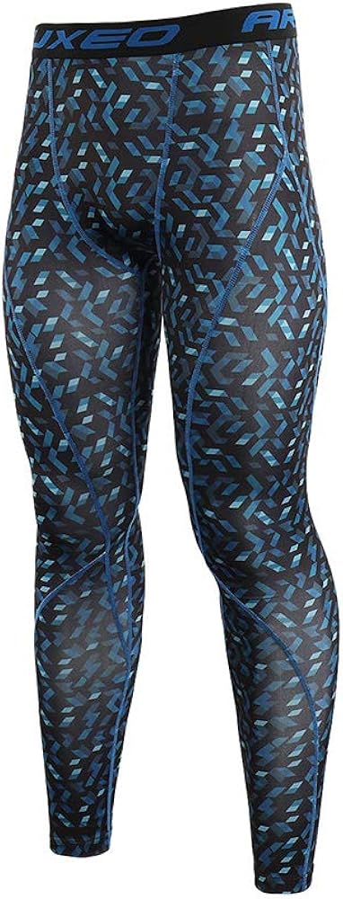 ARSUXEO Men's Compression Tights Running Pants Baselayer Legging K3 : Clothing