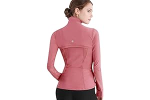 Lock and Love Women's Full Zip-up Yoga Workout Running Track Jacket with Thumb Holes