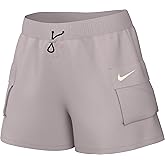 Nike Sportswear Essential Women's Woven High-Rise Shorts (Platinum Violet/Sail, DM6247-019) Size X-Small