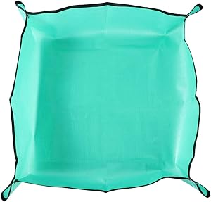Yardwe Garden Kneelers Work Cloth Gardening Transplanting Pot Pad Plant Repotting Square Mat Waterproof Dirty Catcher Pad (68x68cm)