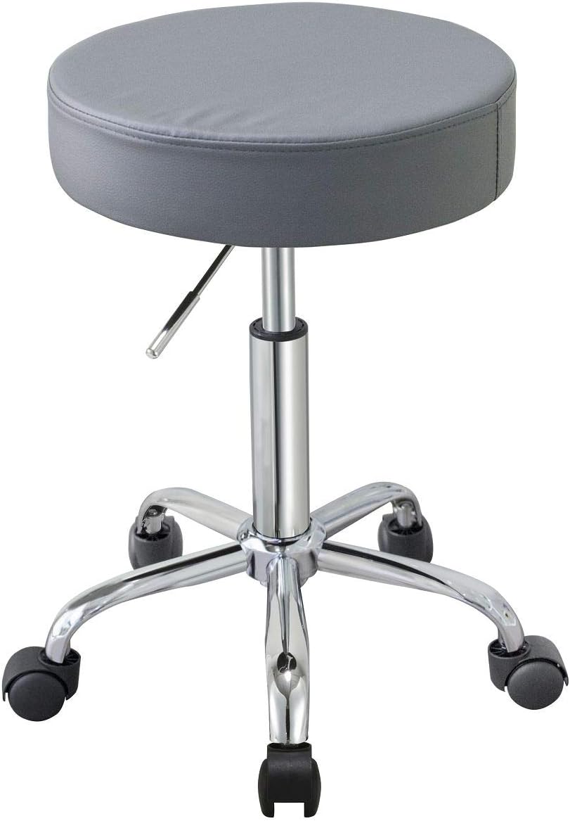 Duhome 410 Adjustable Height Swivel Medical Clinic Tattoo Spa Salon Stool with Wheels (Black): Kitchen & Dining