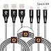 Aasama iPhone Cable, 6 Feet Nylon Braided 8 Pin Lightning to USB Sync and Charging Cord for iPhone, iPad and iPod (with Leather Straps)