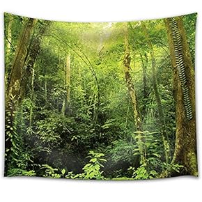 Wild and Old Trees in The Forest - Fabric Tapestry, Home Decor - 51x60 inches