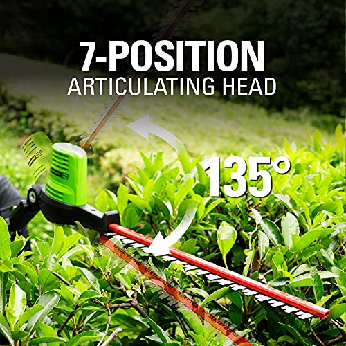 Greenworks Pro 80V 20" Cordless Pole Hedge Trimmer, Tool Only Pricepulse