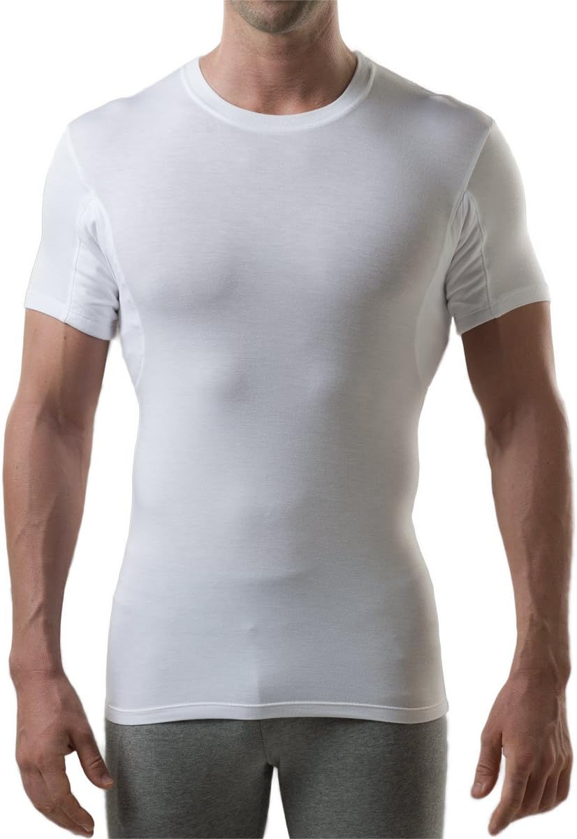 The Thompson Tee Hydro-Shield Sweat Proof Slim Fit - Bamboo - Men's Crewneck Undershirt