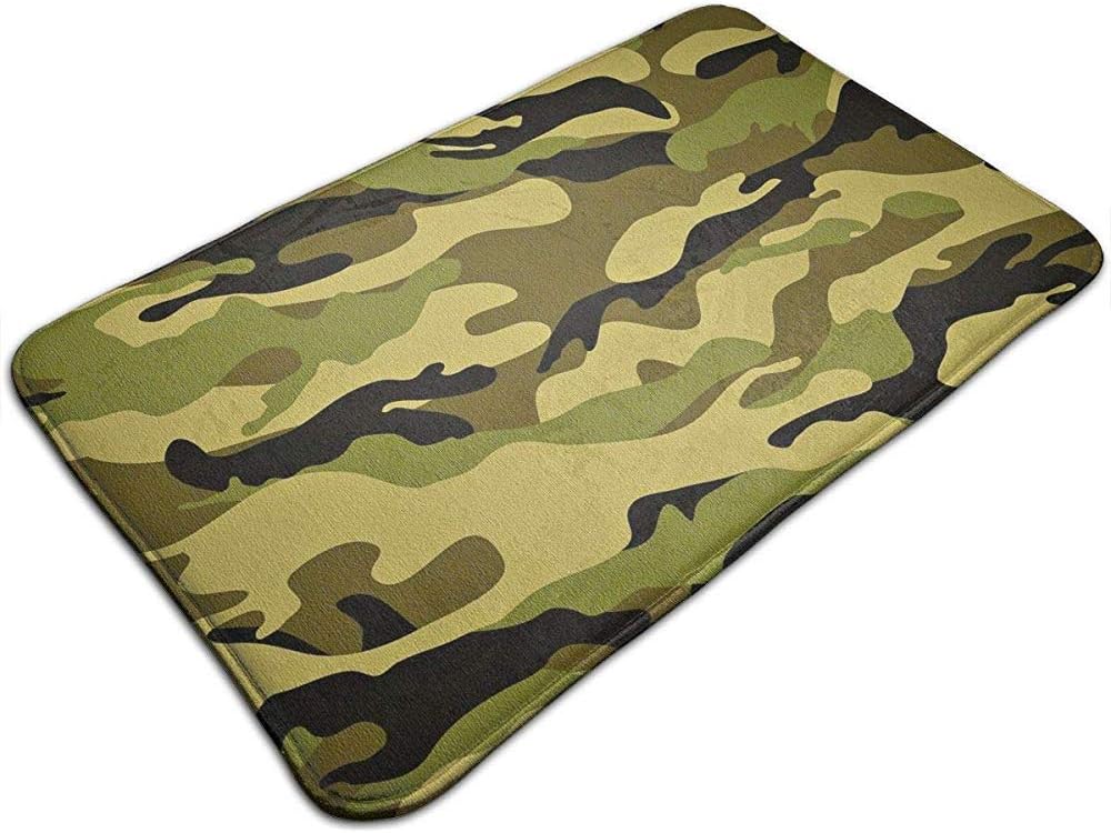 Alfombra Para Cocina,Army Camouflage 3D Camo Print Alfombra De Entrada