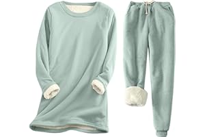 VOGFFR Soft Pajama Set for Women Fuzzy Two Piece Lounge Set Fleece Pullover and Pants Set Warm Comfy Loungewear Set 2024