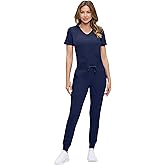 Natural Uniforms Womens Ultra-Soft Luxe Stretch Jogger Scrub Set with Regular and Petite Sizes