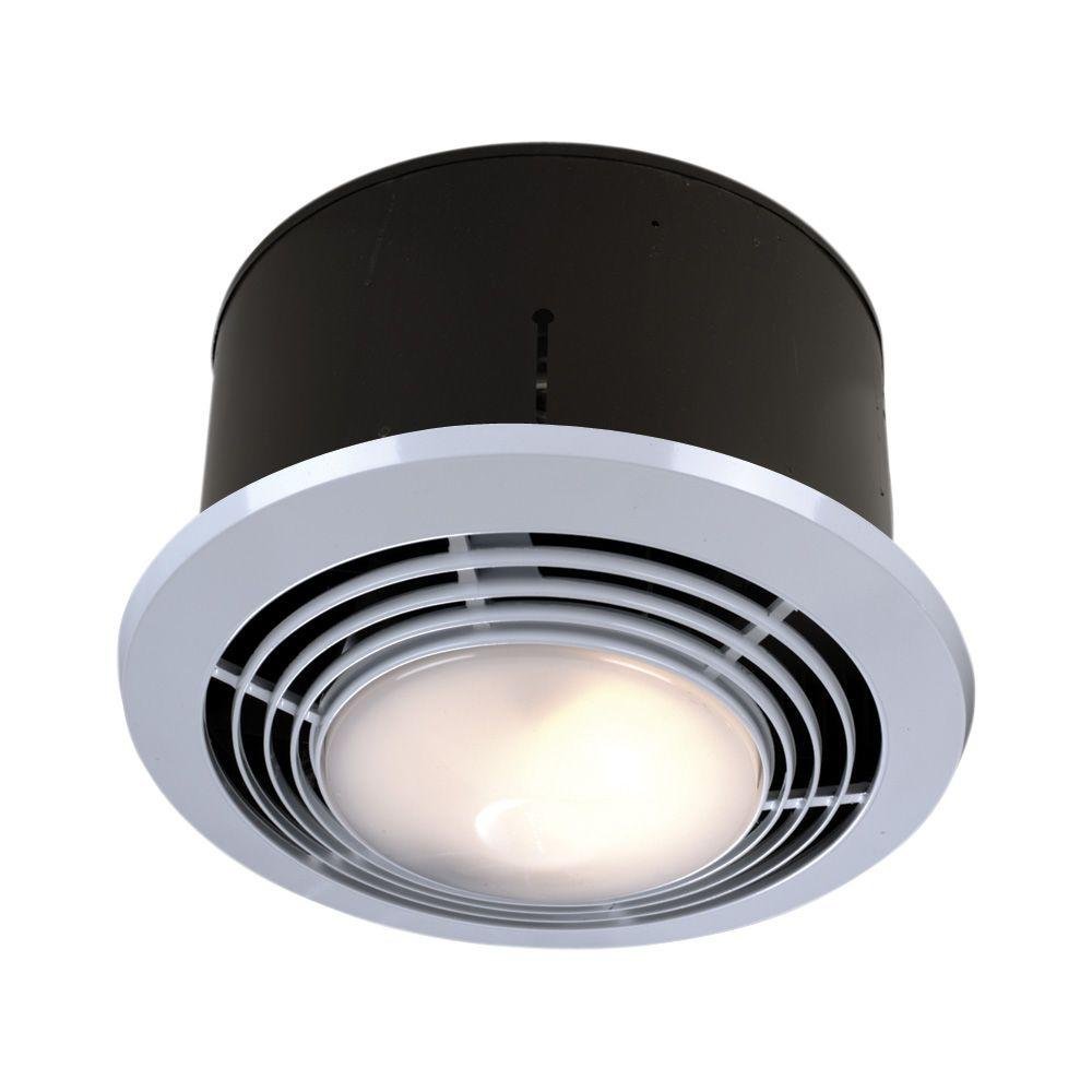 NuTone 9093WH Deluxe Heat-A-Ventlite Heater with Ventilator and Incandescent Ceiling Light, 70 CFM 1500-Watt, White (Renewed)