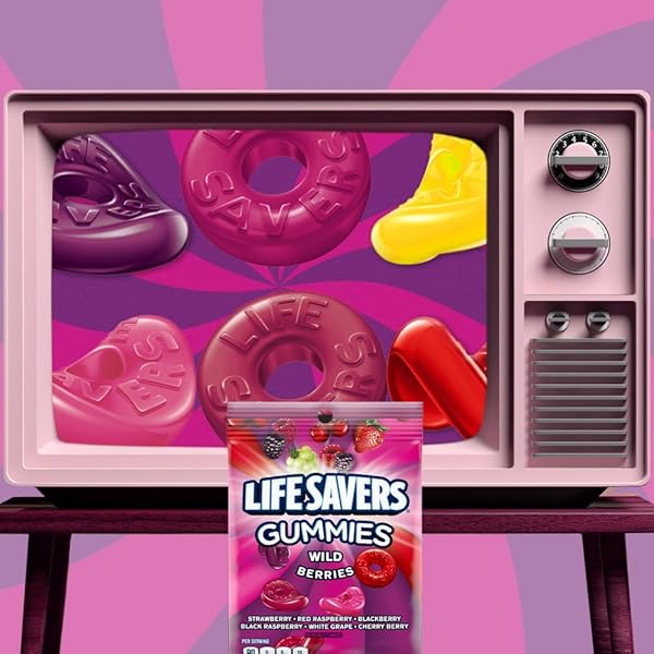 LIFE SAVERS GUMMY CANDY, WILD BERRIES, 7 OZ BAG