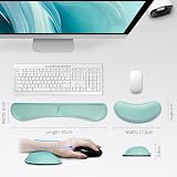 ZIBLY Wrist Rest Keyboard and Mouse Set Non-Slip Ergonomic Comfort view 2