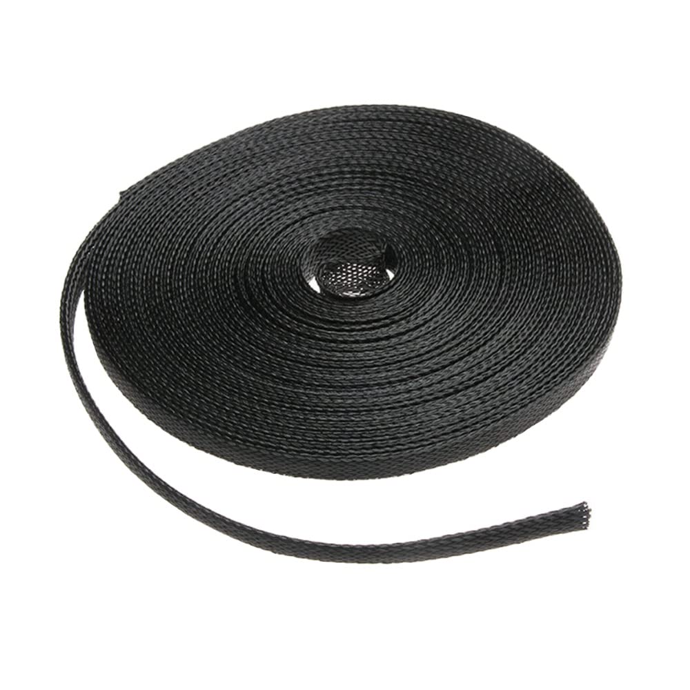 ETOPARS Expandable Braided Sleeving Wire Black Braided Sleeving Cable Tidy Sleeve Loom Tubing Cable Sleeve Flexible Insulated Protection 4mm Diameter Length 5 Meters