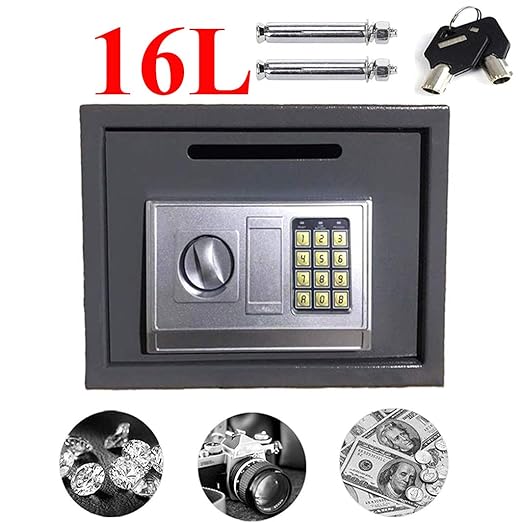 Home Digital Safes Electronic Heavy Duty Key Operated Security Money