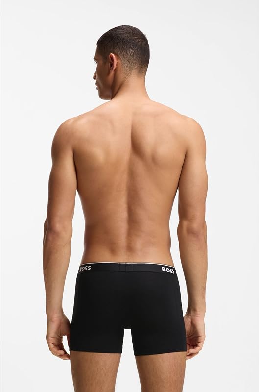 Boxer Brief 3P CO/EL Caleçon Boxeur, Open Grey61, M (Lot de 3) Homme