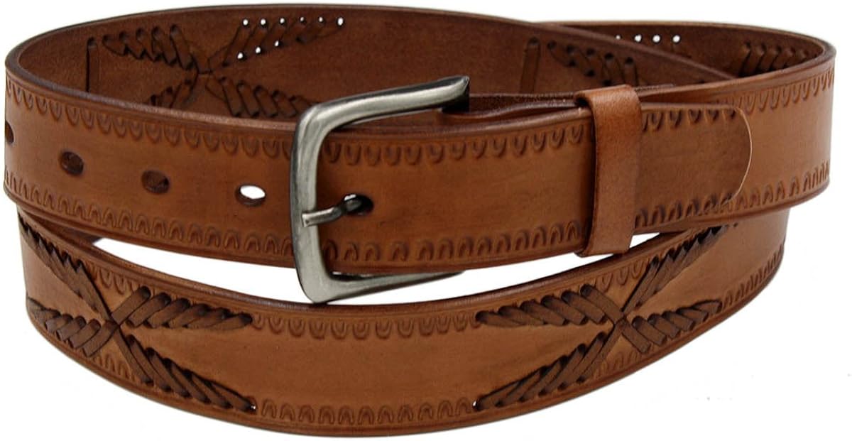 tan weave belt