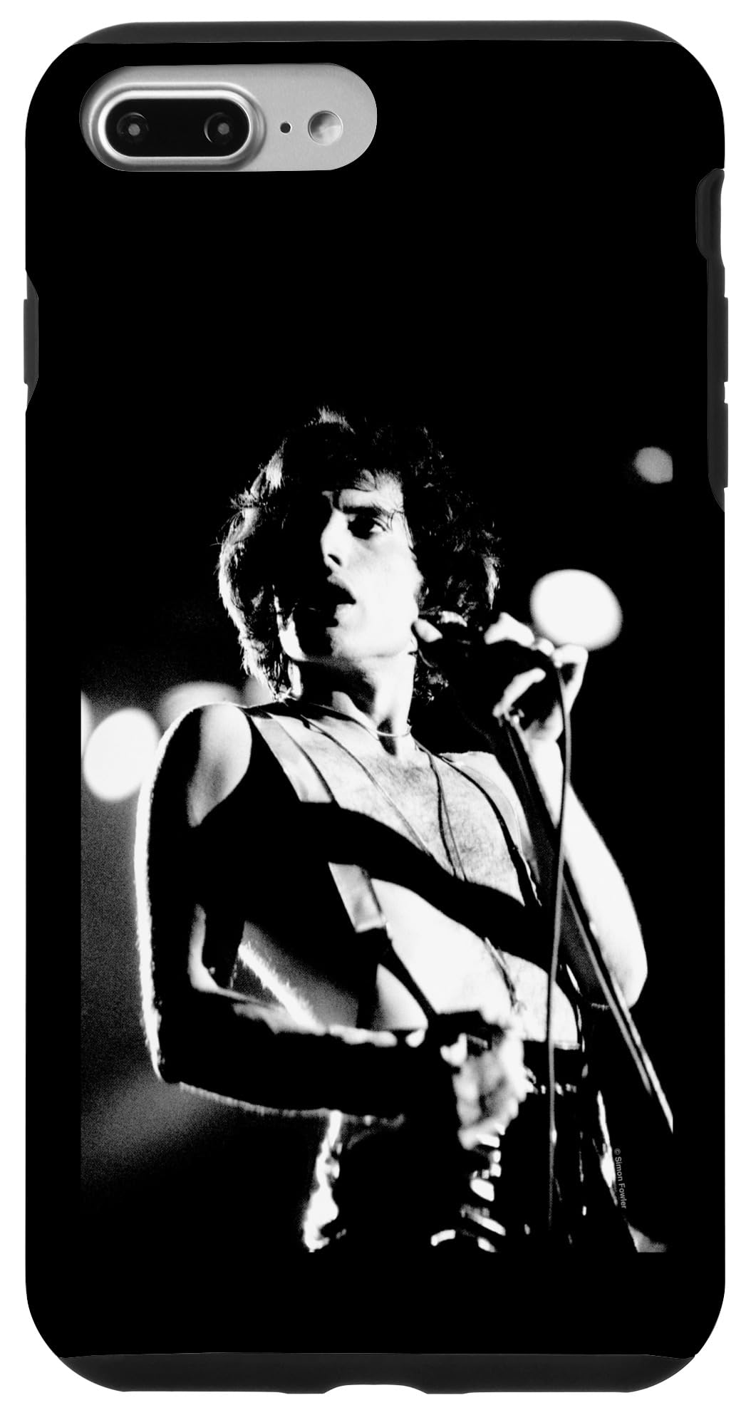 Queen Singer Freddie Mercury B&W Photo By Simon Fowler Case for iPhone 7 Plus/8 Plus