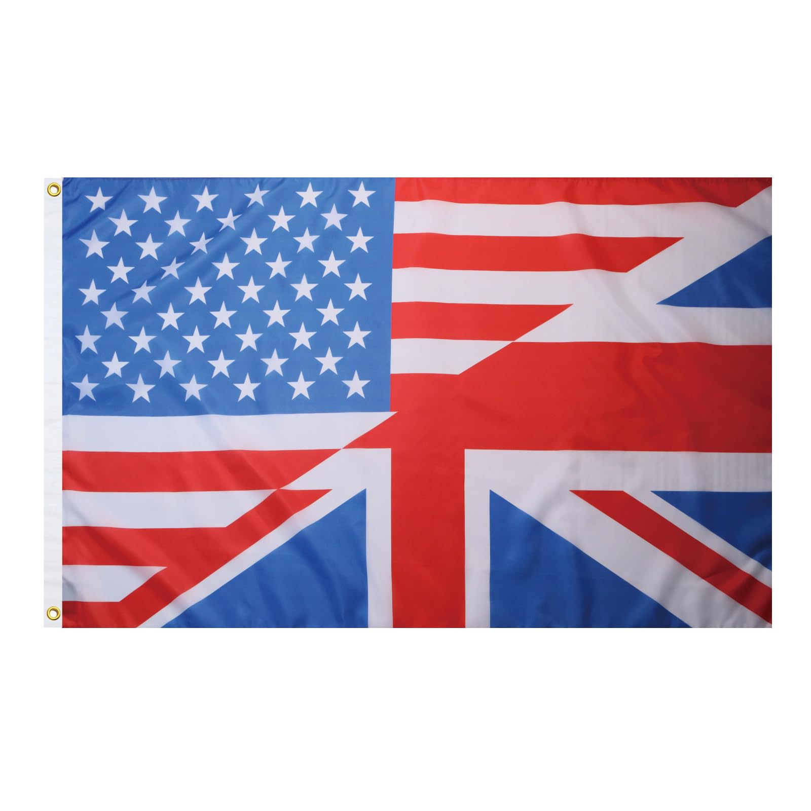 AZ FLAG - Usa Uk Friendship Flag - 3x5 Ft - 100D Polyester Friendly Banner with Two Metal Grommets - Fade Resistant - Vivid Colors - 3' x 5' Feet - 150x90 Cm