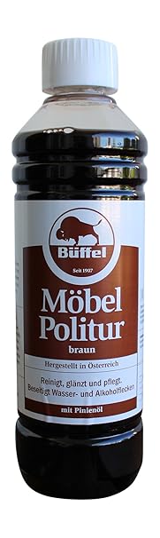 Büffel Möbelpolitur Holz Reiniger Regenerator dunkle Möbelpflege Auffrischer Pflegemittel für alle Holzarten Echtholz Antik H