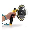 TELESIN Dome Port for GoPro Hero 7 6 5 Black, Underwater Diving Case Camera Lens Cover Lens Protector, with Waterproof Housing Case, Pistol Trigger, Floating Hand Grip, Anti-fog Insert Accessories Kit