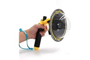 TELESIN Dome Port for GoPro Hero 7 6 5 Black, Underwater Diving Case Camera Lens Cover Lens Protector, with Waterproof Housing Case, Pistol Trigger, Floating Hand Grip, Anti-fog Insert Accessories Kit