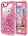JAKPAK iPhone 6 Case, iPhone 6S Case Shockproof Glitter Flowing Liquid Bling Sparkle Cover for Girl Woman Heavy Duty Full Body Protective Shell for iPhone 6S iPhone 6 4.7 inches Pink