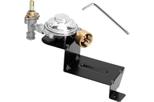 BMMXBI 64866 Valve & Regulator Assembly Replacement for Weber Q1000 1200, Grill Valve Regulator for Weber 51210001 51200001 51190001 51080001 50060001 51070001 50060301 51010001 51040001 51060001