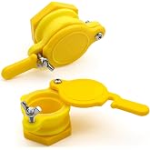 2Pcs Honey Gate Valve for Extractor, Yellow | Durable Nylon, Bee Hive Honey Harvesting Equipment, For 5 Gallon Bucket, Honey Extractor Tap
