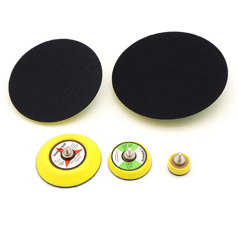 Hook and Loop Backing Pad Backing Plate with m8 Threads, Sanding Pad for Wood Metal Carving Shaping Sanding Polishing, Ø 125 mm, 1Pack