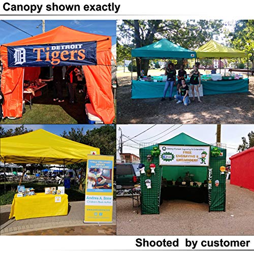 ABCCANOPY Ez Pop Up Canopy Tent with Sidewalls 10x15 Commercial Series